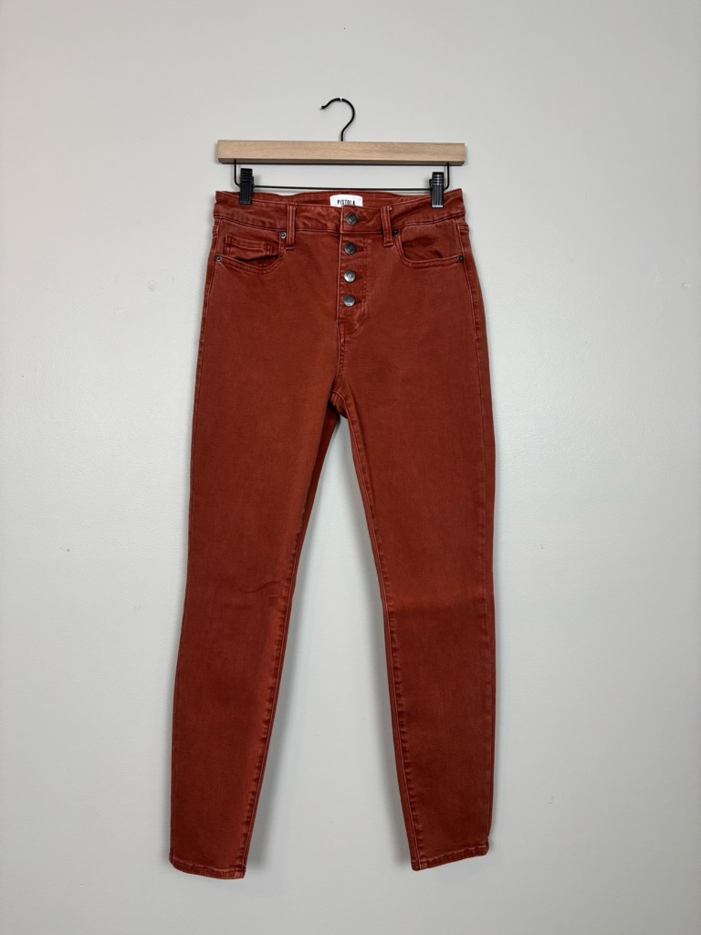 Pistola Jeans Womens 28 Arianna High Rise Skinny in Dusty Clay